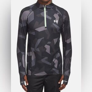 Under Armour Men's UA Launch Run Printed ¼ Zip Jacket Small Mesh Ventilation